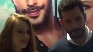 لقاء باريش والشين مع الصحافة من افتتاح فيلم وقت السعادة 11/11/2017