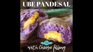 Ube Pandesal with Cheese filling