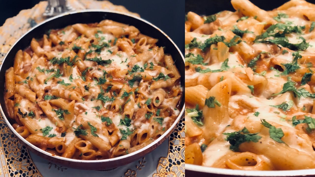 Red sauce chicken pasta♨️/ റെഡ് സോസ് ചിക്കൻ പാസ്ത😋/Quick pasta recipe