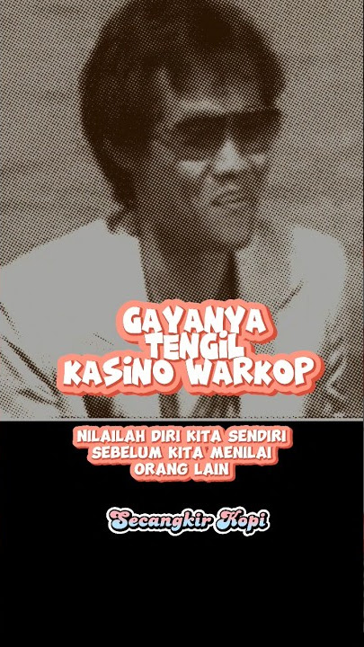 GAYANYA TENGIL KASINO WARKOP, bener juga tuh om Kasino slebewww...😉#secangkirkopi #shorts