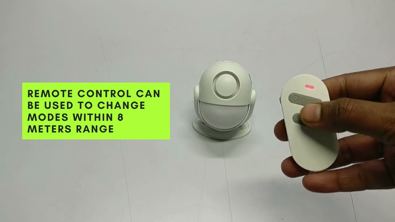 Smiledrive Smart Motion Sensor Alarm WiFi Movement Detector with Remote Security System Installation