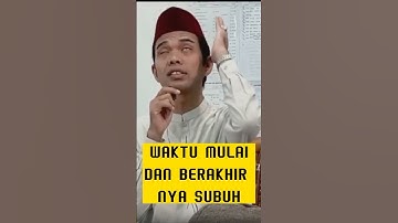 waktu mulai dan berakhir subuh #uas #shorts