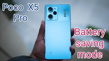 How To Enable Battery Saving Mode In Poco X5 Pro,Poco X5 Pro, Mein Battery Saving Mode On