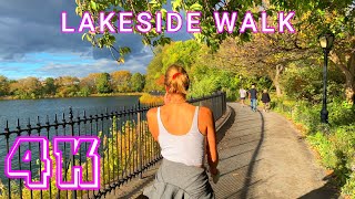 Lakeside Walk in Central Park New York 4K - UHD