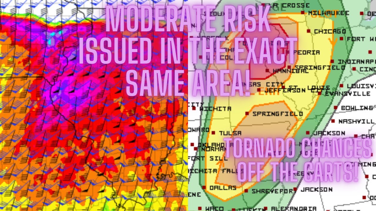 Tornado Probabilities Off The Charts! Moderate Risk Issued In The Exact ...