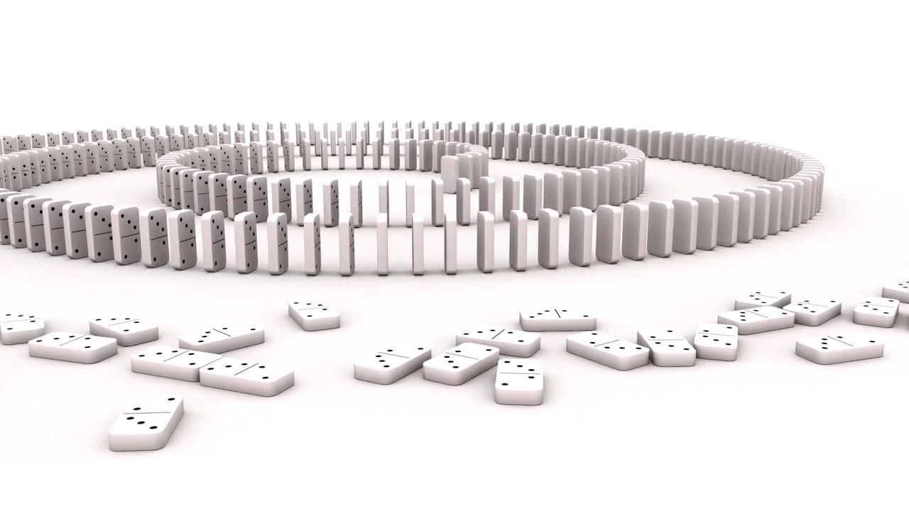 Dominoes - Chain Reaction | Cinema 4D | 3D Animation