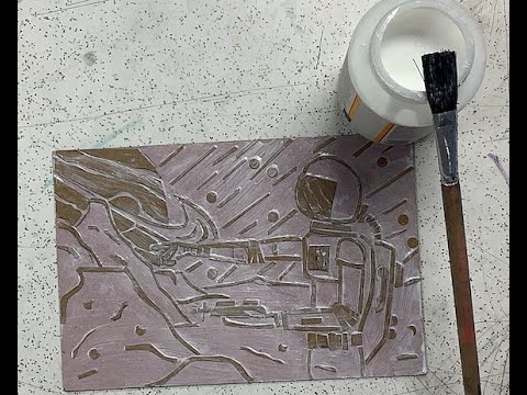 Collagraph Block Sealing Collagraph Blocks - YouTube