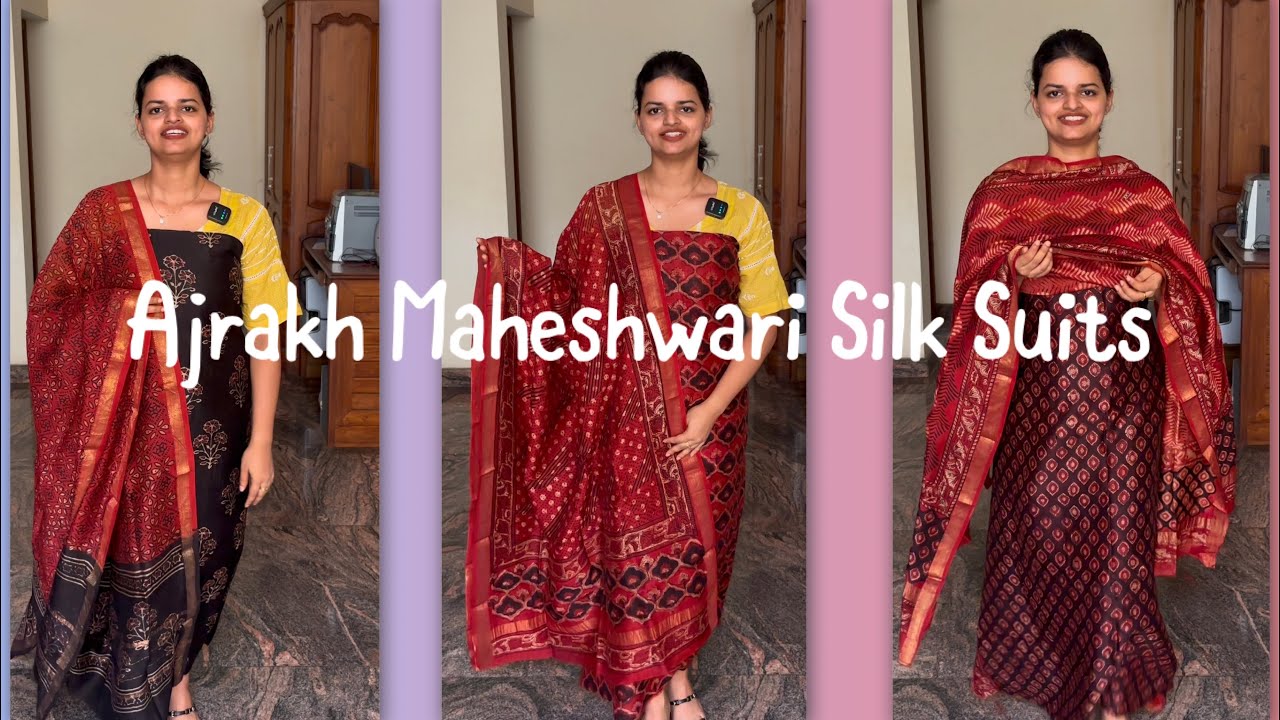 EPI 468|RESTOCKED|AJRAKH PRINT MAHESHWARI SILK COTTON #ajrakh #maheshwarisilk @curatedvault