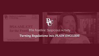BSA Frontline: Suspicious Activity
