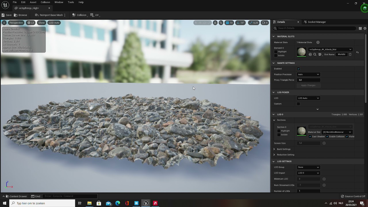 Unreal engine 5 nanite import. nanite in action. basic - YouTube