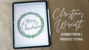 Christmas Wreath | Beginner Procreate Tutorial