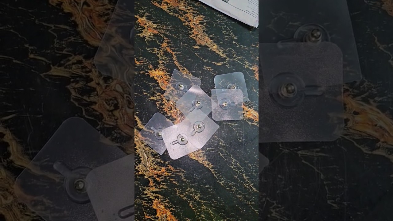 Heavy Duty Wall Hooks for Hanging, Durable Practical Transparent Strong Adhesive (PACK OF 8)