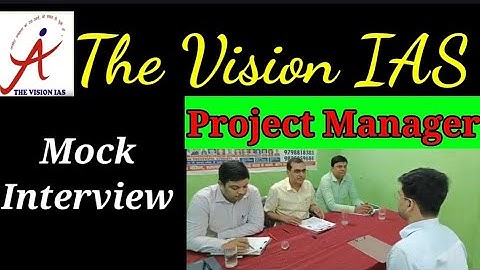 |BPSC|Project Manager|Mock Interview|The Vision IAS |Expert Team|