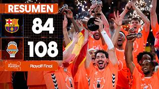 Barça - Valencia Basket (84-108) RESUMEN | Playoff Liga Endesa 2025-26