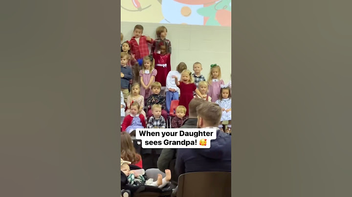 When your Daughter sees Grandpa in the audience! 🥰 The love for grandparents is strong! #baby #cute