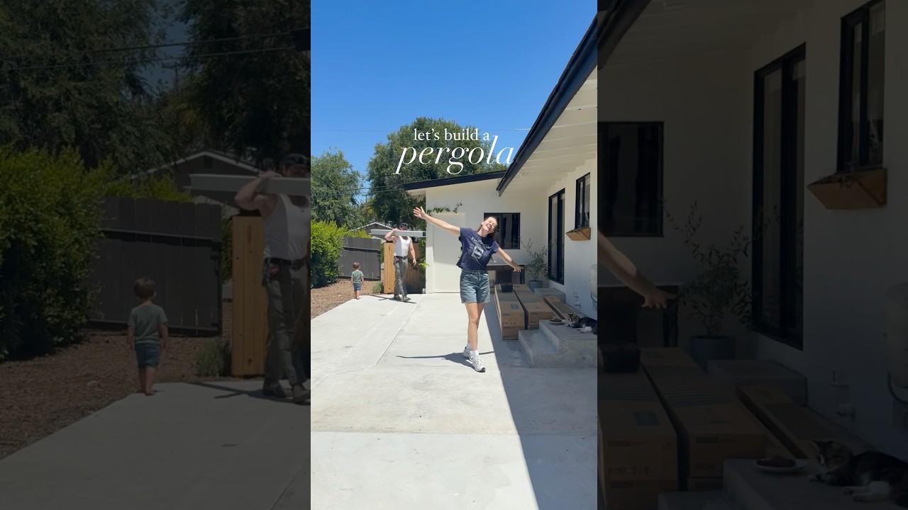 pergola build!  