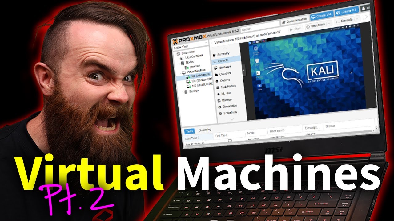 Update Virtual Machines Pt. 2 (Proxmox install w/ Kali Linux)