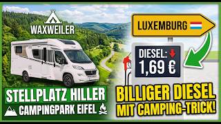 Wohnmobil BILLIG tanken! 🚐 Die 2 besten Stellplätze in der Eifel