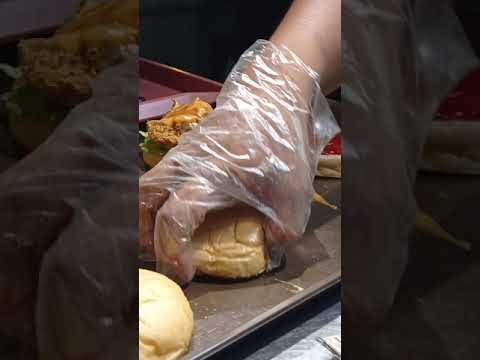 Spicy Burger Ayam • Malaysian Street Food #shorts