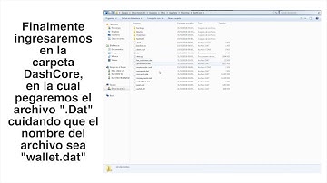 17- Como restaurar la billetera - Dash Core Wallet (QT) #DashHelp