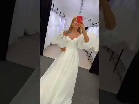 Свадебное платье из органзы Мария