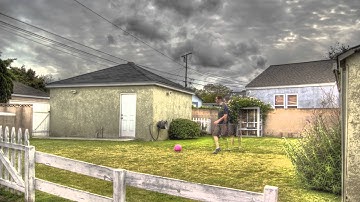 HDR Time-Lapse Dark Clouds Moving