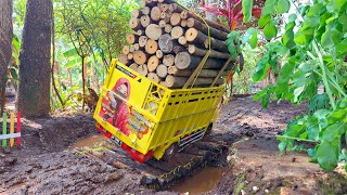 Melewati Jembatan Kayu Lapuk versi cerita miniatur RC truk oleng