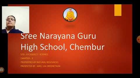 Std 7, Science : lesson 3 : Properties of Natural Resources : Part 2 By Mrs Lija Sreeretnan