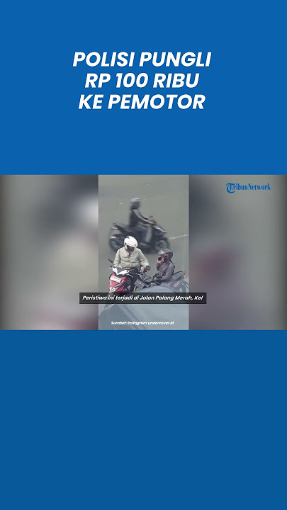 Terekam Detik-detik Polisi Pungli Rp 100 Ribu ke Pemotor di Medan