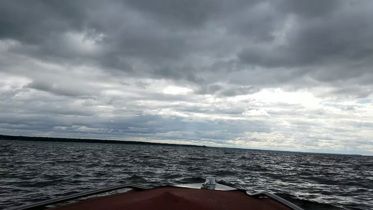 Oneida lake rough boating. YouTube