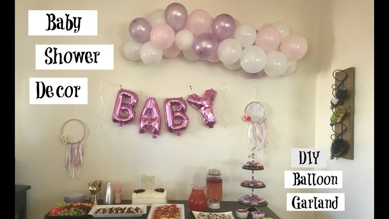 baby shower with balloons