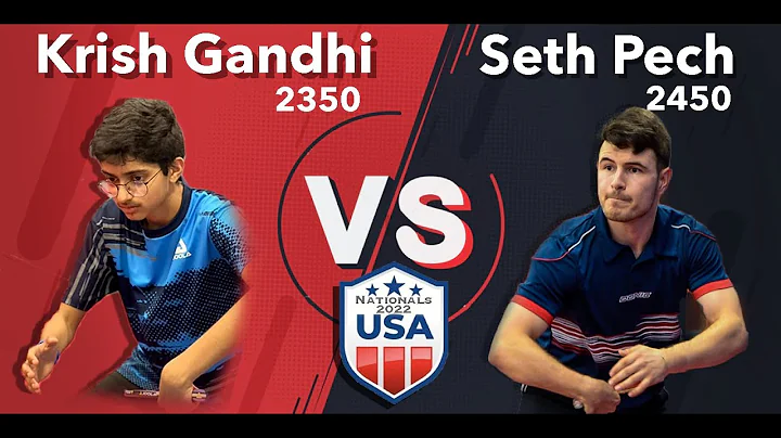 USA Nationals Mens Singles Seth Pech vs Krish Gandhi