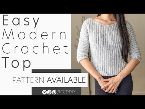 EASY Modern Crochet Top | Pattern & Tutorial DIY