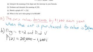 2.1 Example Interpreting Linear Functions