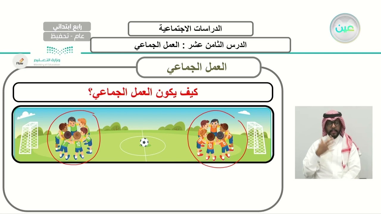 العمل الجماعي - الدراسات الاجتماعية - رابع ابتدائي