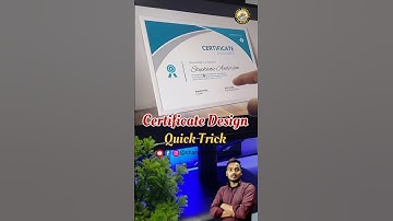 How to Design Certificate in MS Word | Certificate Design Tutorial in Hindi & English