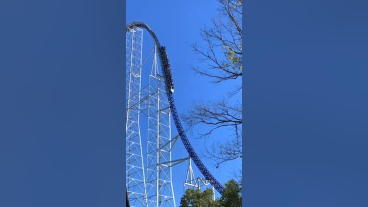 Millennium Force First Drop🤯 #Shorts Millennium Force First Drop🤯 #Shorts