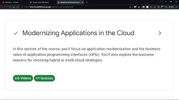 Modernizing Application in the Cloud | Module 2 | Quiz Answers #googlecloud