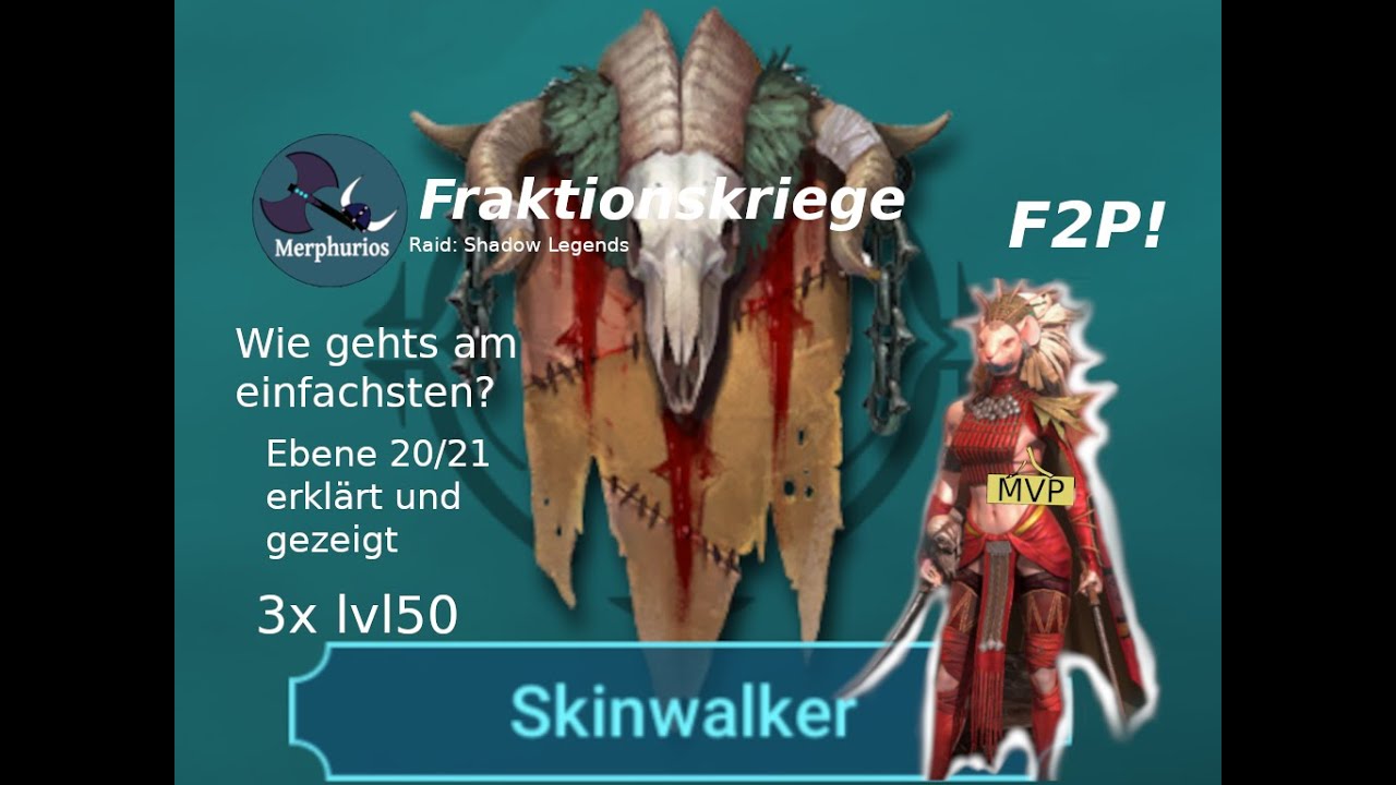 F2P Skinwalker so einfach gehts! | Fractionwar Skinwalker German | RAID ...