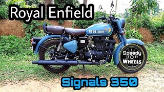 Royal Enfield Signals 350 | Walkaround & Exhaust Note | Airborne Blue colour |