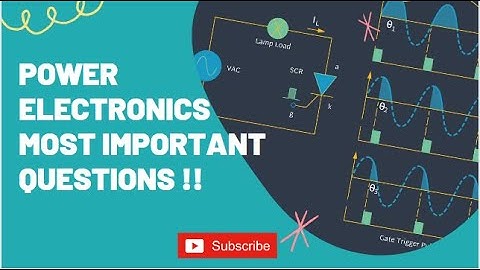 POWER ELECTRONICS Most Important Questions || 20 most IMPORTANT Questions||RRB JE 2024