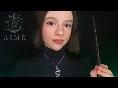 АСМР Дочь Малфоя из слизерина встретит тебя в Хогвартсе 🐍 / ролевая игра / asmr