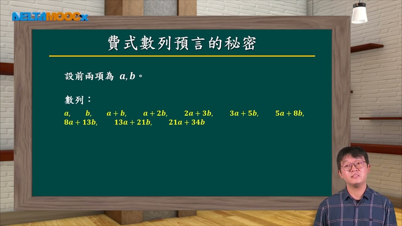 高中數學_高二數B加深加廣統整與補救課程_高二上數B按比例成長_06翻轉教學：費波那契數列的成長比例_閔柏盛