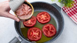 Nur Tomaten und Thunfisch aus der Dose Einfaches, leckeres und schnelles Rezept