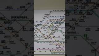 Weblike Subway Map around Seoul South Korea