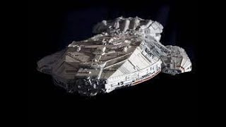 Pegasus vs Two Cylon Baseships - Battlestar Galactica 1978 