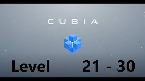 Cubia - 3D Slide Puzzle Level 21 - 30 Walkthrough