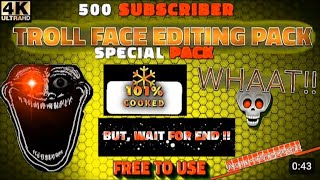 SPECIAL TROLL FACE 🗿 'TEXT' PACK WITH GREEN SCREEN / ALIGHT MΟΤΙON #trollface #foryoupage 