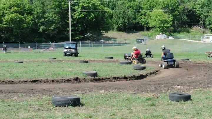 Modified Mower Racing at the Leslie Homecoming in ...