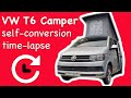 VW T6 Camper-van self-conversion time-lapse